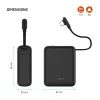 FIXED Zen 10 Loop powerbank LCD kijelzővel, 10 000 mAh, 30W, fekete