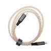 Világító töltőkábel FIXED USB-C - USB-C, PD 60W, 1,2m, szivárvány