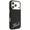 Karl Lagerfeld Grained Leather Resin Sign Logo MagSafe ümbris iPhone 17 Pro Max / 18 Pro Max – must
