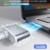 Lisen Καλώδιο Δεδομένων USB-C - MagSafe 3 για MacBook, 140 W, 2 m, ασημί