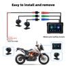 5" Motorfiets Display met Draadloze Apple CarPlay, Android Auto + DVR Camera's