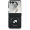 Samsung Galaxy Z Flip 8 ümbris – Karl Lagerfeld Hardcase Leather Karl&Choupette Head Pin – must