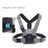 Techsuit Suport de cameră pentru GoPro cu curele, gri JX-002