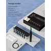 Zestaw sonicznej szczoteczki elektrycznej i bezprzewodowego irygatora 2w1 (IPX7, 5 trybów, 300 ml), biały