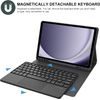 JP Μαγνητική θήκη με Bluetooth πληκτρολόγιο, touchpad, φωτισμό και βάση για stylus, Samsung Galaxy Tab A8, μαύρη