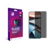 JP Titan Privacy εξαιρετικά ανθεκτικό σκληρυμένο γυαλί, Xiaomi Redmi Note 14 Pro Plus 5G, μαύρο