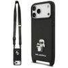 Karl Lagerfeld Saffiano K&C Metal Pin CBDY Crossbody ümbris iPhone 17 Pro Max / 18 Pro Max – must