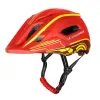 Casco da ciclismo per bambini Wozinsky con luce posteriore USB S, rosso