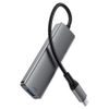Acefast 4-in-1 Adapter (J15) - USB-C naar 4x USB 3.0 - 5 Gb/s - Plug & Play - Grijs