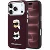 iPhone 17 Pro Max / 18 Pro Max ümbris – Karl Lagerfeld Saffiano K&C Heads Pins and Logo – burgundia