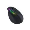 Wozinsky WMG-1164 Kabellose Ergonomische Gaming Maus für PC und Laptop - Vertikale Funkmaus mit 2.4 GHz und Bluetooth 5.0 - 3600 DPI - RGB Beleuchtung - Schwarz
