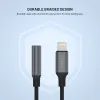 FIXED Link alumínium adapter Lightning - 3,5 mm-es jack, űrszürke
