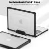 Tech-Protect SmartShell Pro θήκη MacBook Pro 14 2021–2025, μαύρη / διάφανη