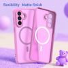Techsuit HaloFrost II MagSafe Schutzhülle für Samsung Galaxy A27 5G - Magnetische Handyhülle mit Stoßschutz - Rosa