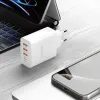Dudao A5HEU φορτιστής 3x USB, 1x USB-C, PD20W, λευκό