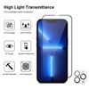 JP Πλήρες Πακέτο Προστατευτικών Γυαλιών, 2x 3D γυαλί με εφαρμογέα + 2x γυαλί για φακό, iPhone 13 Pro MAX