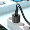Acefast Oplader met Display (A114) - GaN - USB & USB-C - PD 25W - 5V/3A - Zwart