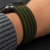 Apple Watch 8 / 9 / 10 / 11 / 12 / SE / Ultra (44 / 45 / 46 / 49 mm) nailoninis sportinis dirželis – Tech-Protect Nylon Sport – žalia
