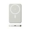 UltraThin MagSafe Power Bank 5000 mAh, PD20W + 15W ασύρματα, ασημί-γκρι