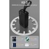 Dudao K8-3 powerbanka 30000mAh 30W – melna