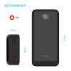 FIXED Zen2 20 powerbank LCD kijelzővel, 20 000 mAh, PD 20W, fekete