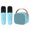 Blavec WS-07 Přenosný karaoke set se 2 mikrofony, 5 W, modrý
