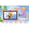 Детски таблет 7" Android 13, 32 GB, 4G, здрав калъф, розов