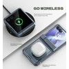 Samsung Galaxy Z Flip 8 aizsargvāciņš – Dexnor 360 Kickstand – zils