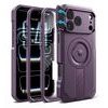 Dexnor MagSafe Case für iPhone 17 Pro Max / 18 Pro Max - 360° Kickstand mit Kameraschutz - Lila