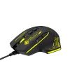 Wozinsky WMGK-1181W Kabelgebundene Optische Gaming Maus für Rechtshänder - 7200 DPI - 7 Tasten - Schwarz / Gelb