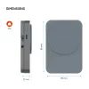 FIXED MagZen 5 Stand powerbank MagSafe támogatással, Apple Watch töltéssel és állvánnyal, 5 000 mAh, szürke