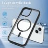 JP MagFit Clear MagSafe obal s N52 magnetom, iPhone 15, modrý