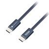 Cablu Forcell F-Energy USB-C - USB-C, QC4.0, PD, 5A, 100W, 1,2 m, albastru