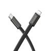 Borofone Peace (BX124) USB-C auf Lightning Ladekabel - Schnellladekabel 30 W Power Delivery - 1 m - Schwarz