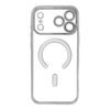 iPhone 17 Pro / 18 Pro vāciņš – Electro Mag Cover ar MagSafe – sudraba