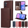 Samsung Galaxy A18 ümbris – Magnet Case nahkümbris – pruun