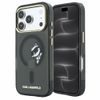 Karl Lagerfeld IML Peekaboo Print Case für iPhone 17 Pro / 18 Pro - MagSafe kompatibel mit Metallrahmen - Schwarz