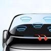 Akryl Panzerglas Full Glue für Apple Watch SE 1 / 2 / 3, 44 mm - Gehärtetes Displayschutzglas - Schwarz