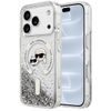 Karl Lagerfeld Liquid Glitter KC Heads MagSafe ümbris iPhone 17 Pro / 18 Pro – läbipaistev