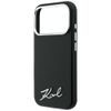 Karl Lagerfeld Saffiano Small Script Metal Logo MagSafe ümbris iPhone 17 Pro / 18 Pro – must