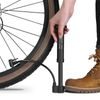 West Biking Mini Standpumpe für Fahrrad mit Manometer - Kompakte Fahrradpumpe bis 80 PSI - Schwarz