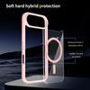 JP MagFit Clear MagSafe θήκη με μαγνήτη N52, iPhone Air, ανοιχτό ροζ