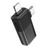 Adaptor Borofone BV18, Lightning + USB-C - USB, negru