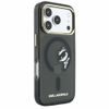 Karl Lagerfeld IML Peekaboo Print Case für iPhone 17 Pro / 18 Pro - MagSafe kompatibel mit Metallrahmen - Schwarz