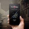 Forcell Flexible 5D Full Glue hibridno staklo, iPhone 7/8/SE, crni