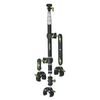 LanParte PMH-C3 supporto telescopico per fotocamere 360° e action cam per moto, 1,5 m, fissaggio a 3 punti, sistema a sgancio rapido