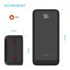 FIXED Zen2 30 powerbank LCD kijelzővel, 30 000 mAh, PD 20W, fekete