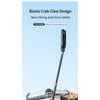 LanParte PMH-C3 supporto telescopico per fotocamere 360° e action cam per moto, 1,5 m, fissaggio a 3 punti, sistema a sgancio rapido