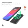 FIXED MagZen 5 Crystal powerbank vezeték nélküli Qi2 töltéssel és MagSafe támogatással, 5 000 mAh, fekete