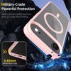 JP MagFit Clear MagSafe θήκη με μαγνήτη N52, iPhone Air, ανοιχτό ροζ